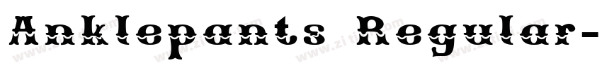 Anklepants Regular字体转换